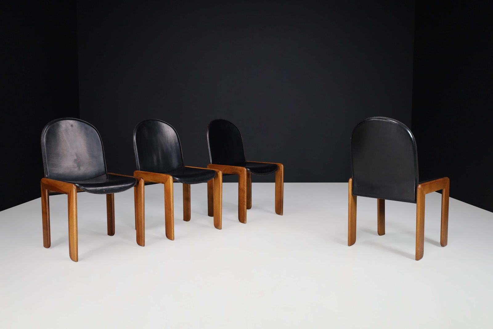 Set Of Four Dining Chairs In The Manner Of Tobia & Afra Scarpa, Italy, 1970 photo 4276.0
