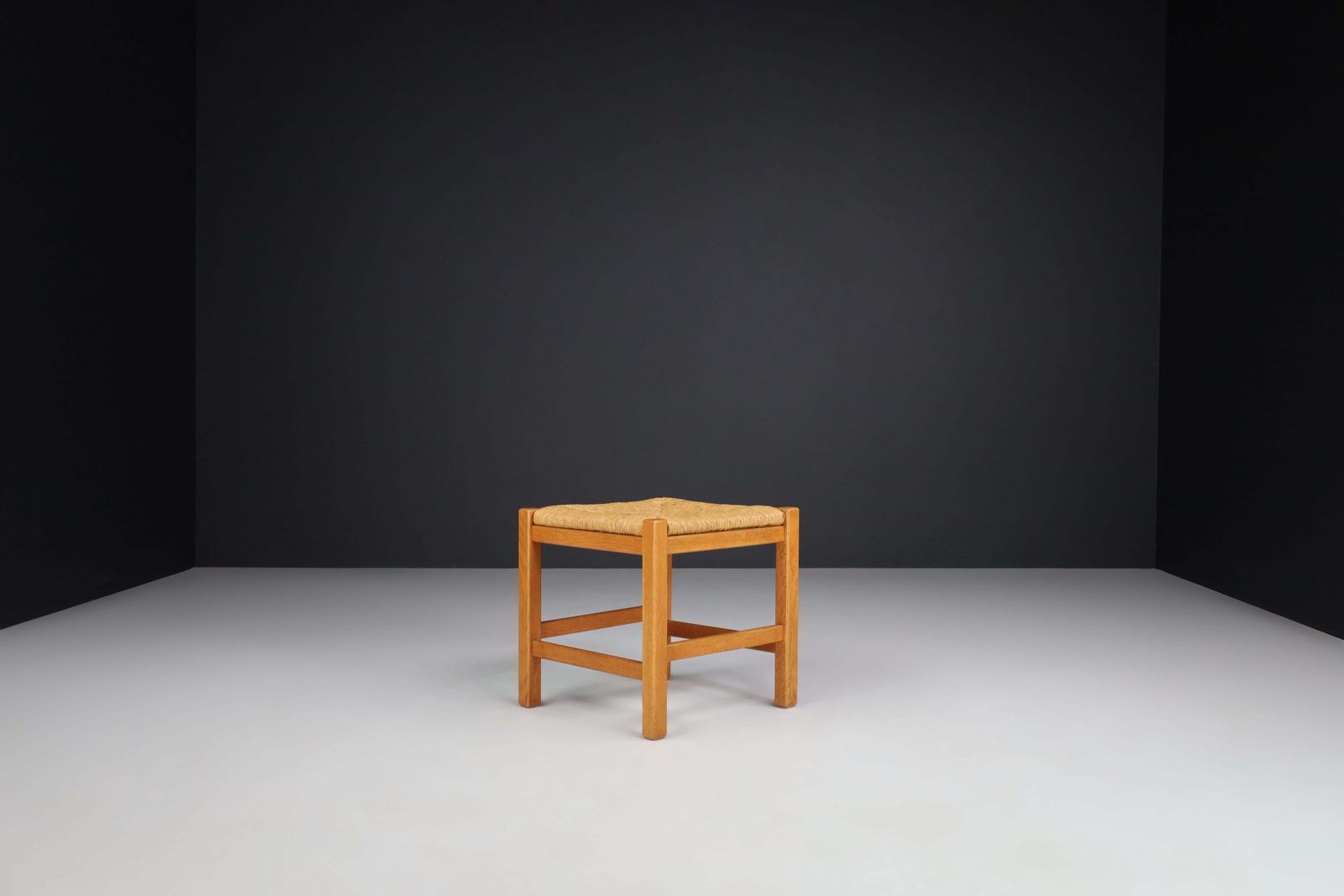 photo for sale Natural French Stools In The Style Of Charlotte Perriand, France, 1950s.