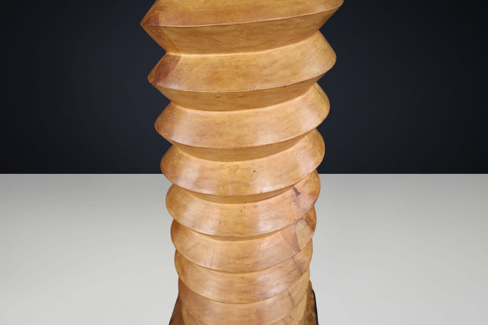19th Century French Grape Press Screw Pedestal With Amazing Patina photo for sale