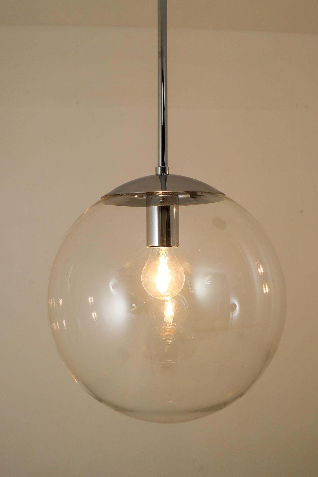 Handblown Pendants Made By The German Manufacturer Limburg Glashütte, 1970s photo Lighting