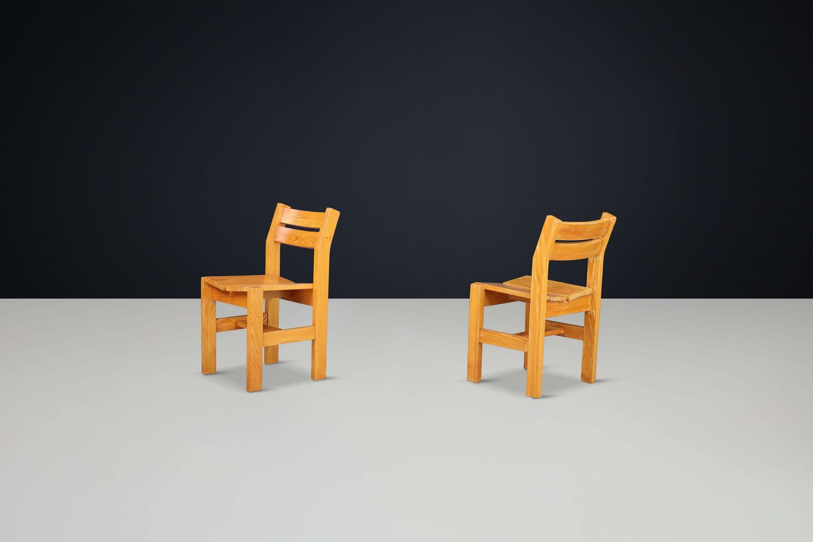 Charlotte Perriand Chairs From "La Cascade" At Les Arcs 1600. photo furniture