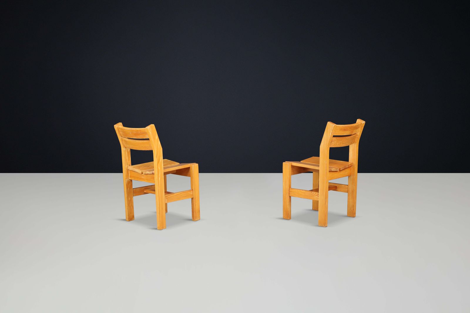 Furniture Charlotte Perriand Chairs From "La Cascade" At Les Arcs 1600. photo