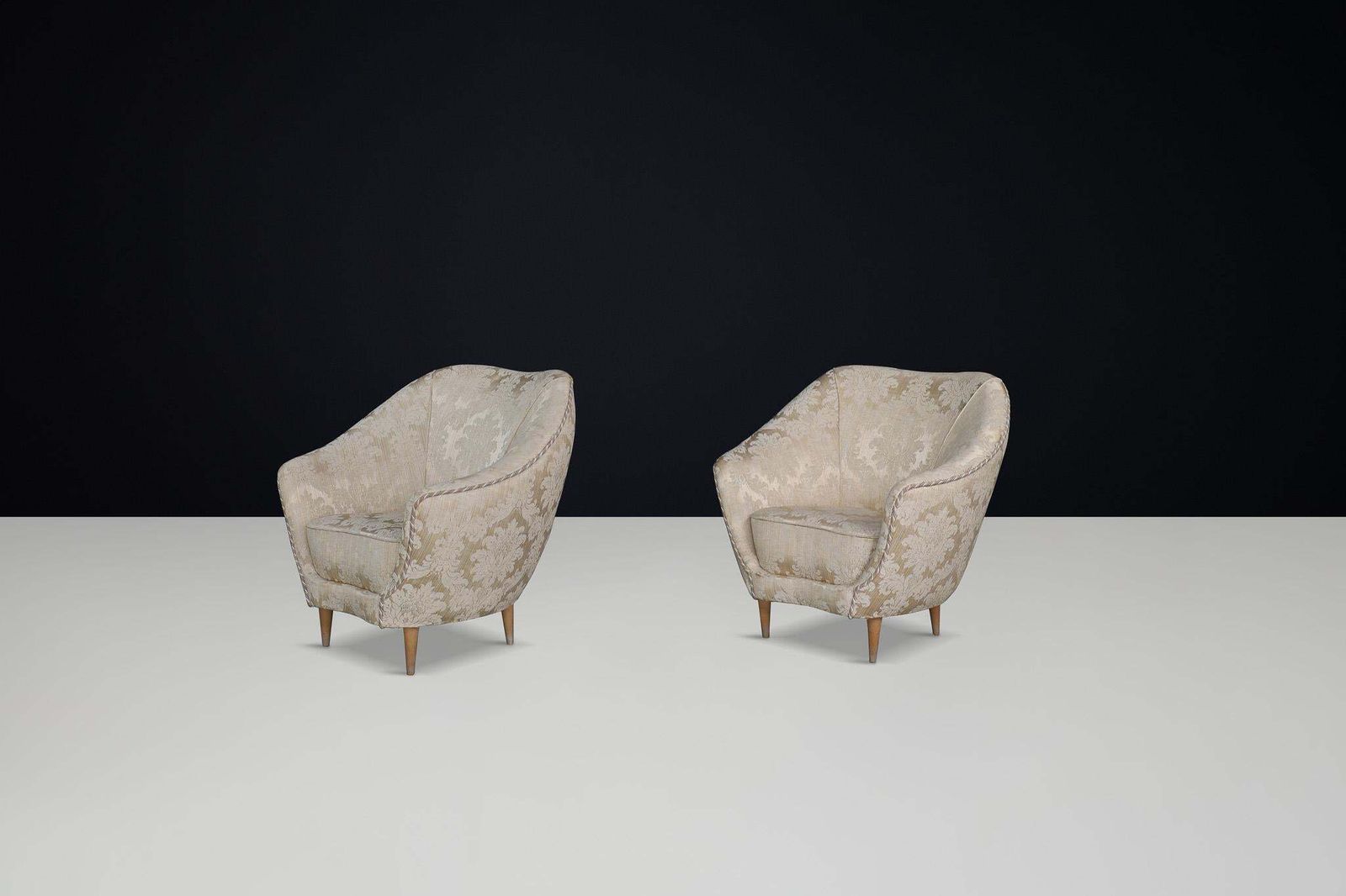Mid Century Modern Lounge Chairs By Federico Munari In Original Upholstery photo for sale