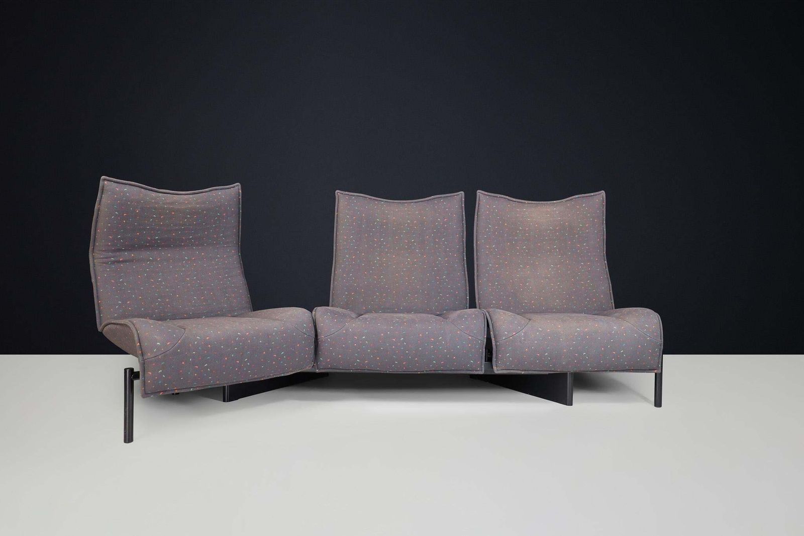 Modern 'Veranda' Sofa By Vico Magistretti For Cassina, In Original Fabric, Italy photo buy