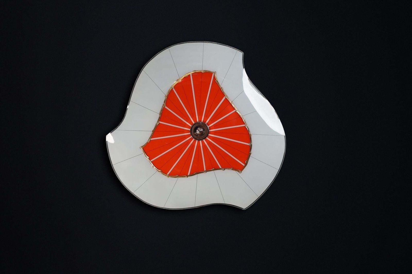 Mid Century Glass Hanging Pendant Or Wall Light Brussels World Expo 1958 (No:6) photo furniture