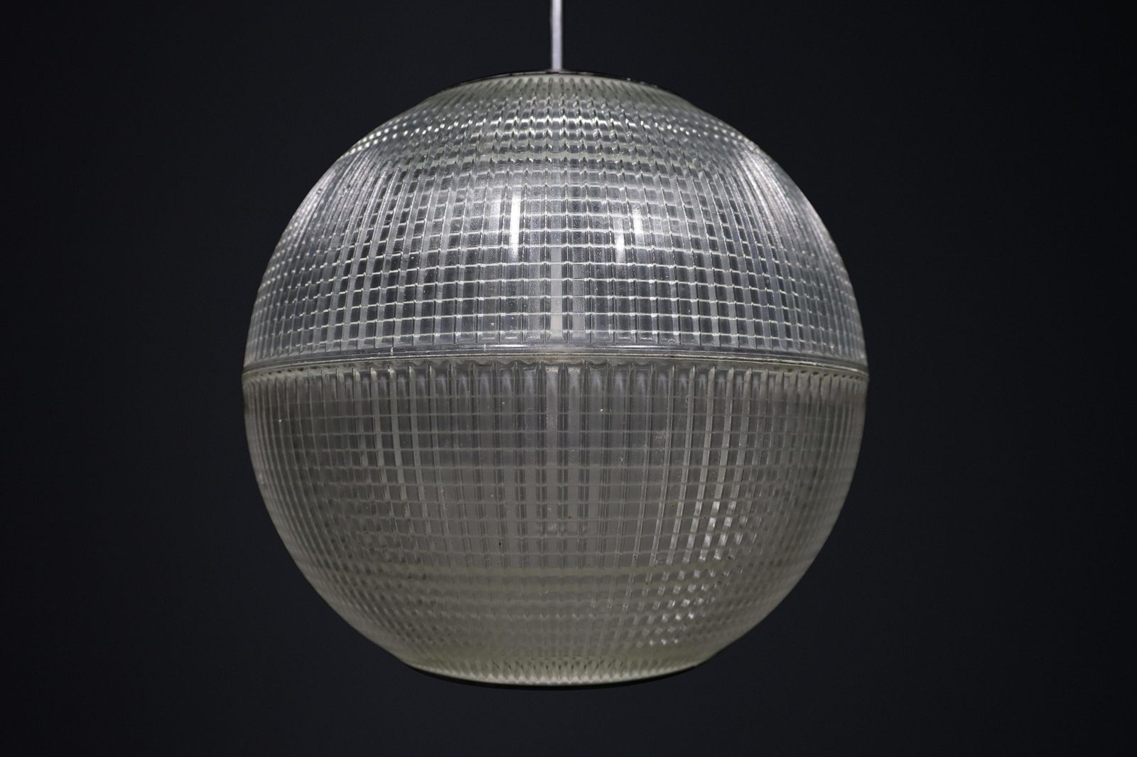 Original Holophane Globe Pendant Light, Paris, France, 1960 photo furniture