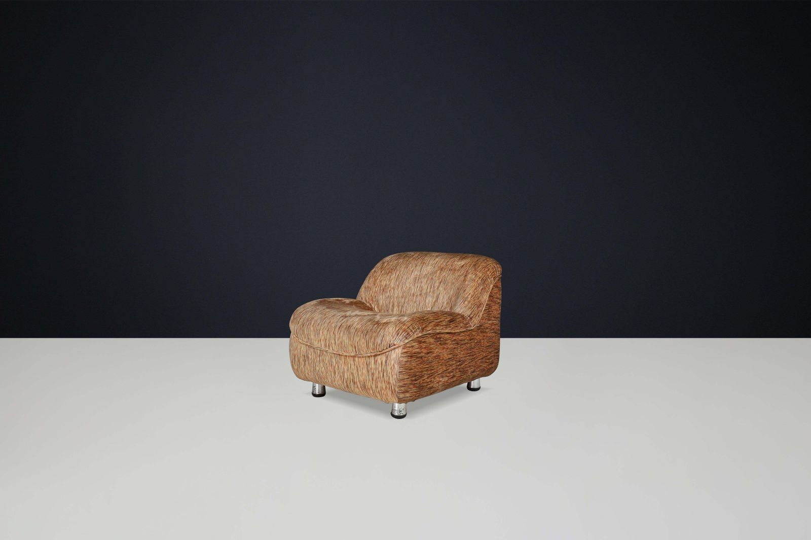 photo for sale Mid Century Modern Lounge Chairs In The Style Of Guido Faleschini, Italy, 1970s
