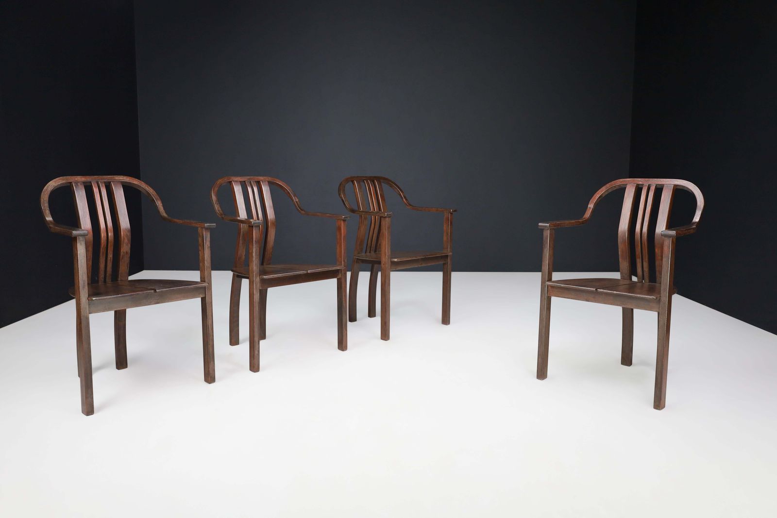 photo for sale Bentwood Armchair, Czechoslovakia, 1930s — Art Deco Meets Bauhaus Elegance