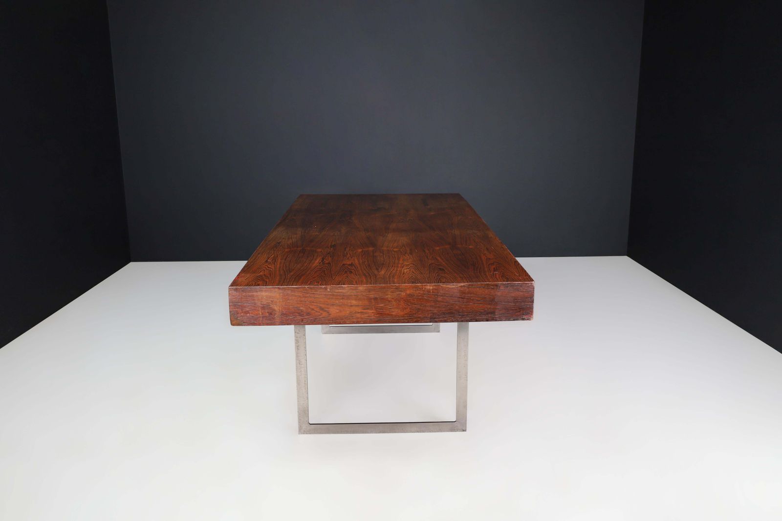 Mid Century Modern Executive Free Standing Desk In The Style Of Bodil Kjær, 1960 photo vintage