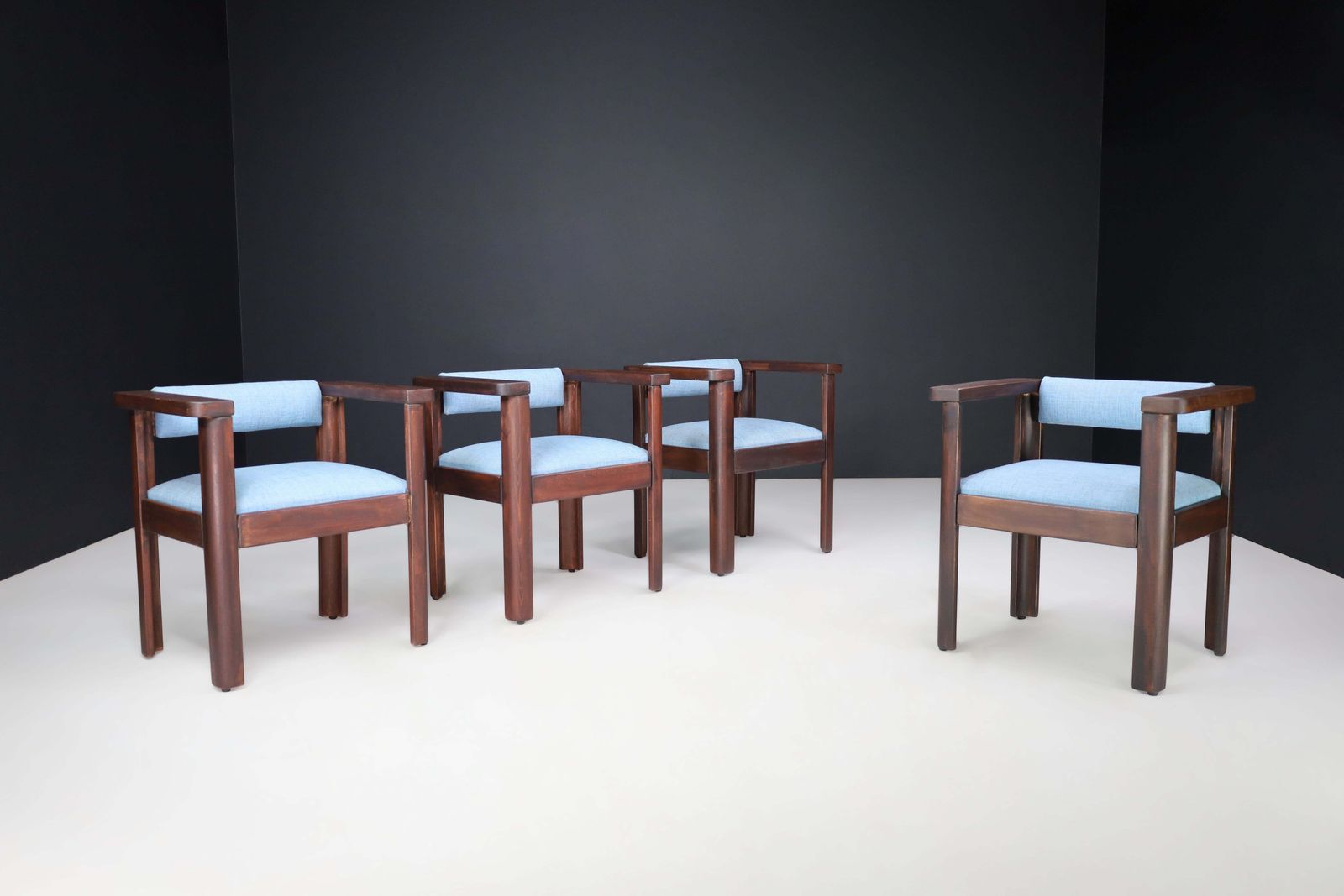 Set Of 4 Angelo Mangiarotti “Idlor” Armchairs For Lorenzon, 1960s photo furniture