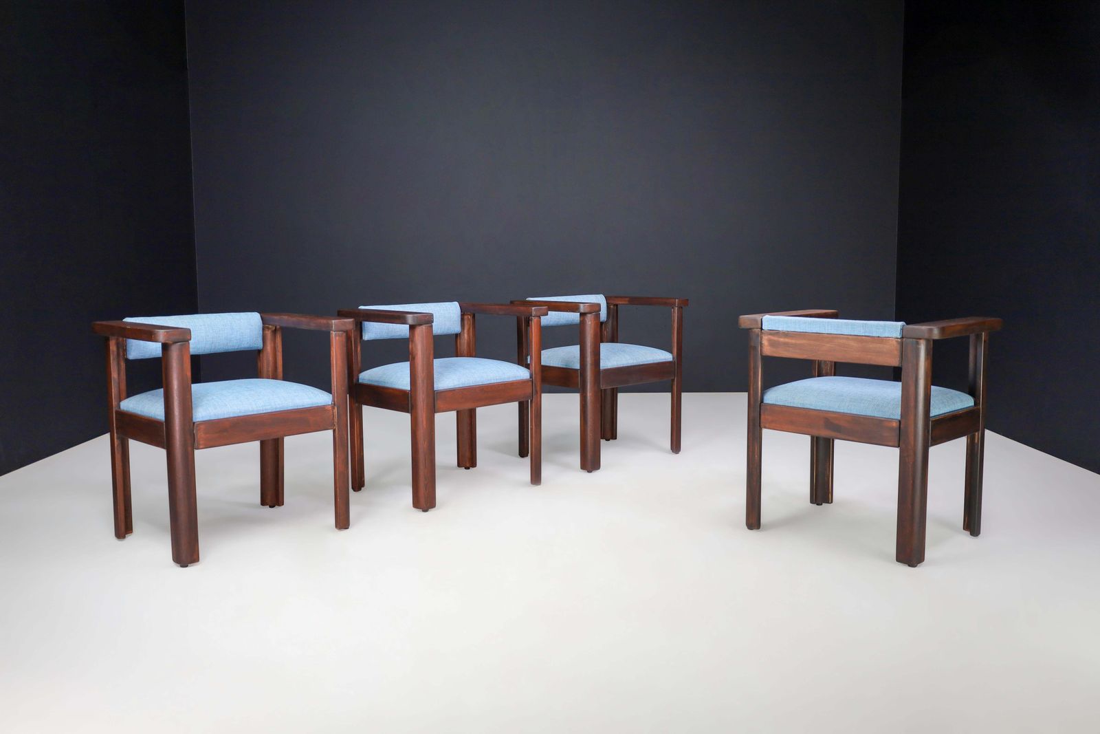 Set Of 4 Angelo Mangiarotti “Idlor” Armchairs For Lorenzon, 1960s photo Furniture