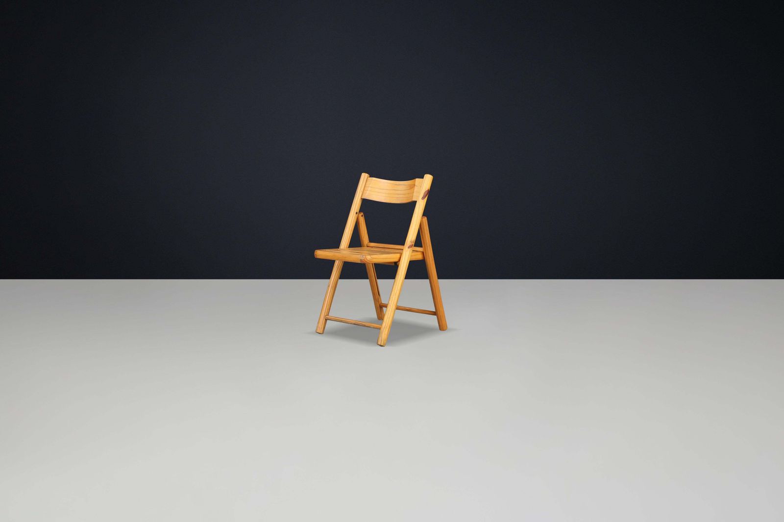Scandinavian Modern Pine Folding Chairs, In The Style Of Rainer Daumiller 1970s photo 1481.0
