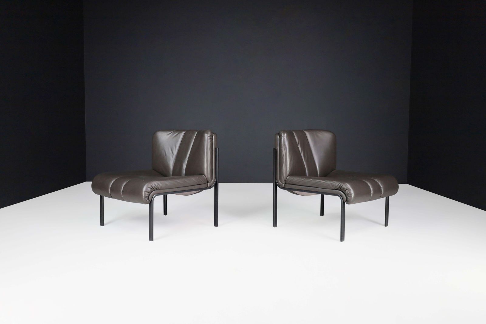 Hans Eichenberger For Girsberger ‘Eurochairs’ In Leather, Switserland, 1970s photo 2848.0