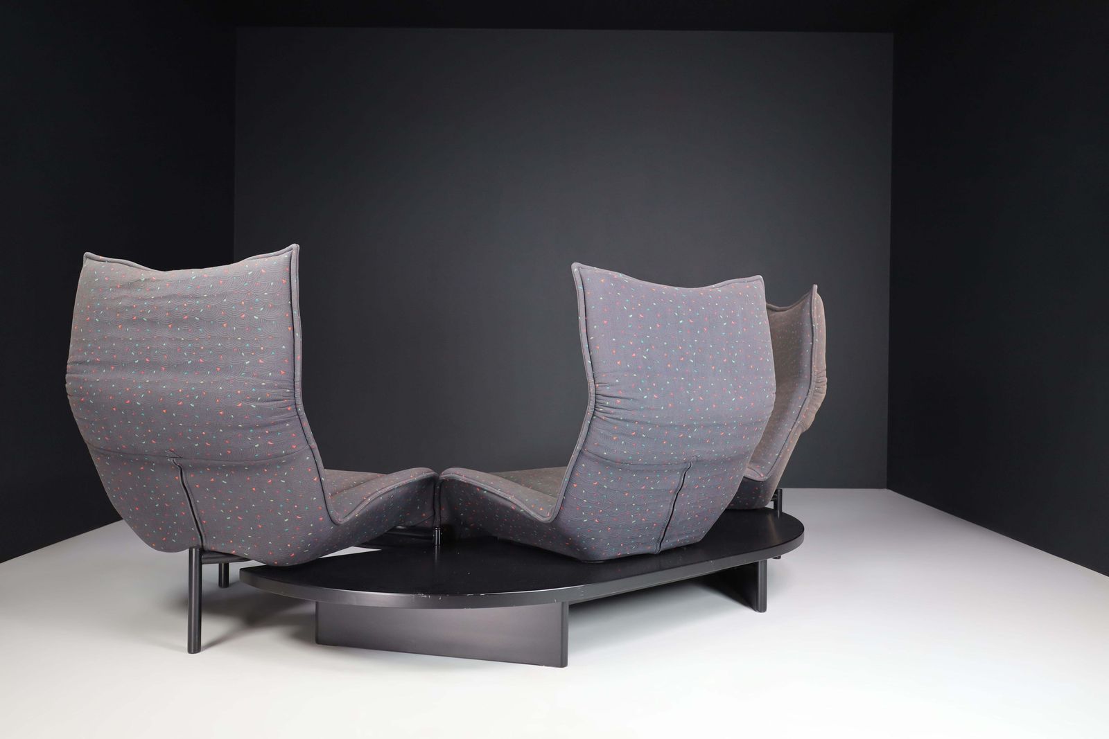photo for sale 'Veranda' 3 Seater Fabric Sofa By Vico Magistretti For Cassina, Italy, 1980s