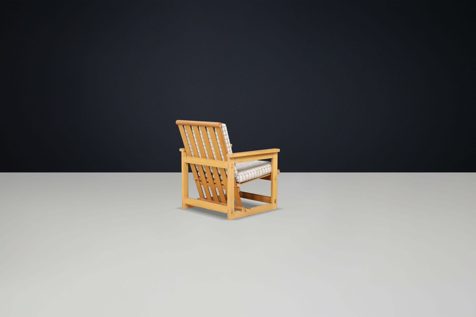 Scandinavian Edvin Helseth Lounge Chair In Pine Model "Trybo" Norway 1960s photo Furniture