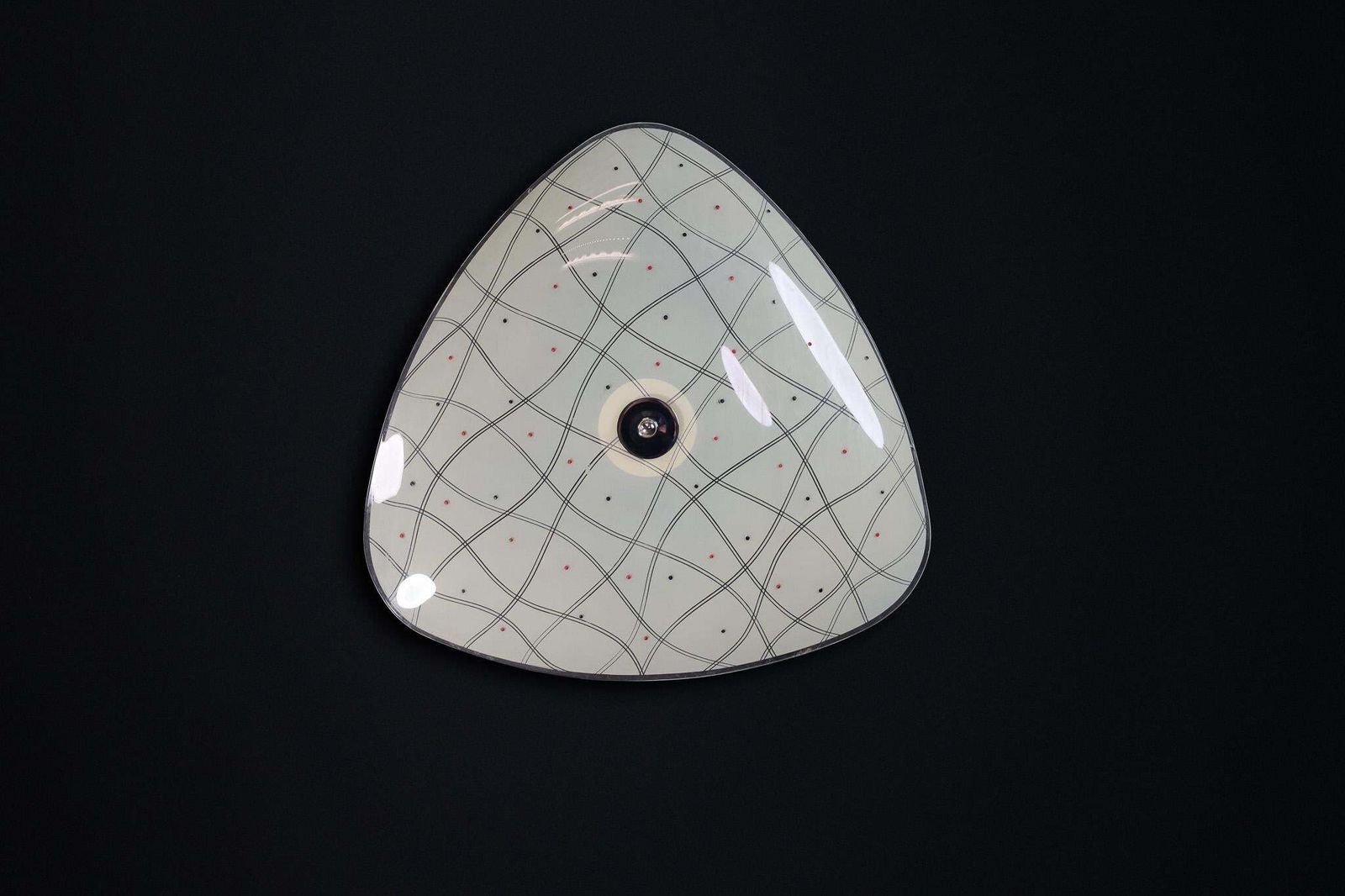 Mid Century Glass Hanging Pendant Or Wall Light Brussels Worldexpo 1958 (No:13) photo furniture