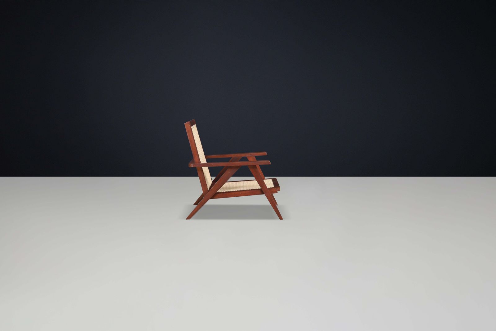 photo furniture 1950s French Teak And Cane Armchairs – Mid Century Modern Icons