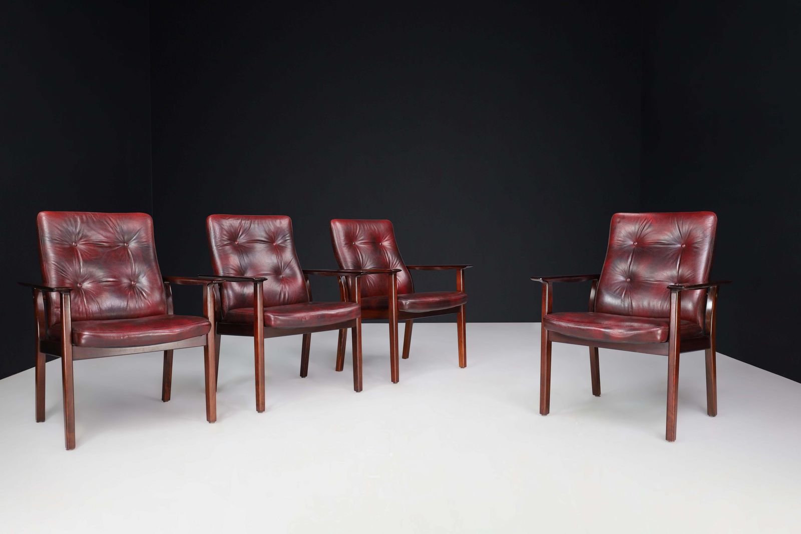 Set Of 4 Arne Vodder Armchairs For Sibast Møbler, 1960s, Denmark photo furniture