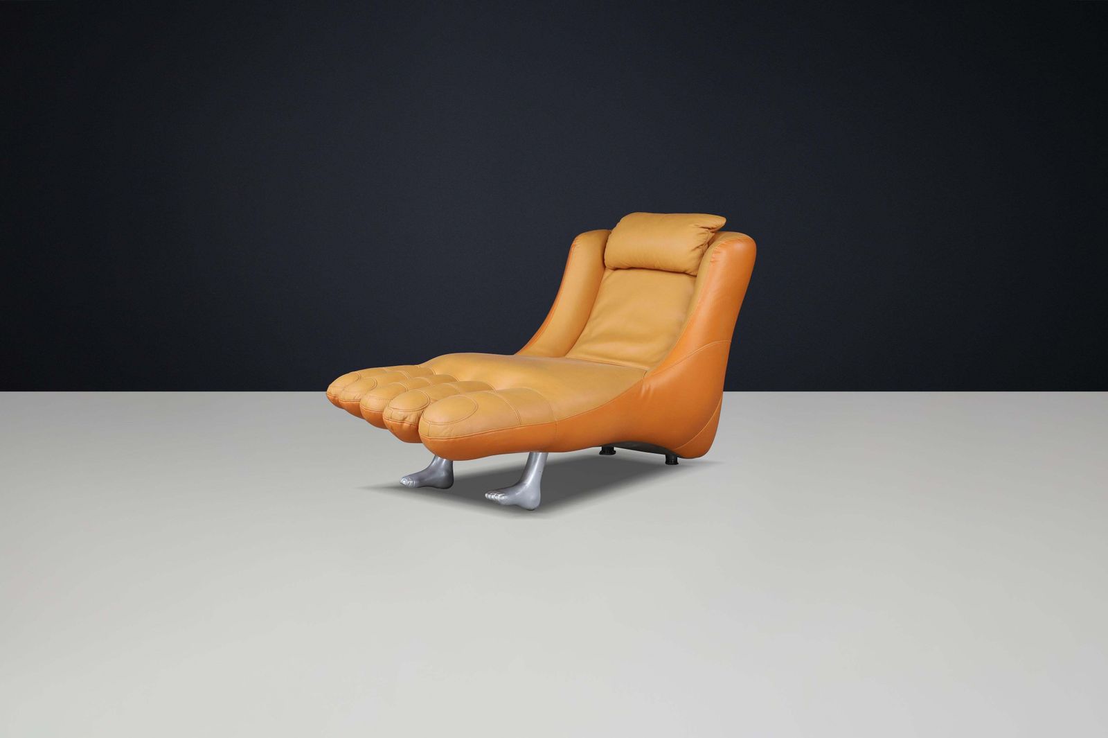 Surrealist Postmodern Foot Shaped Lounge Chair, Netherlands, Circa 1990 photo vintage