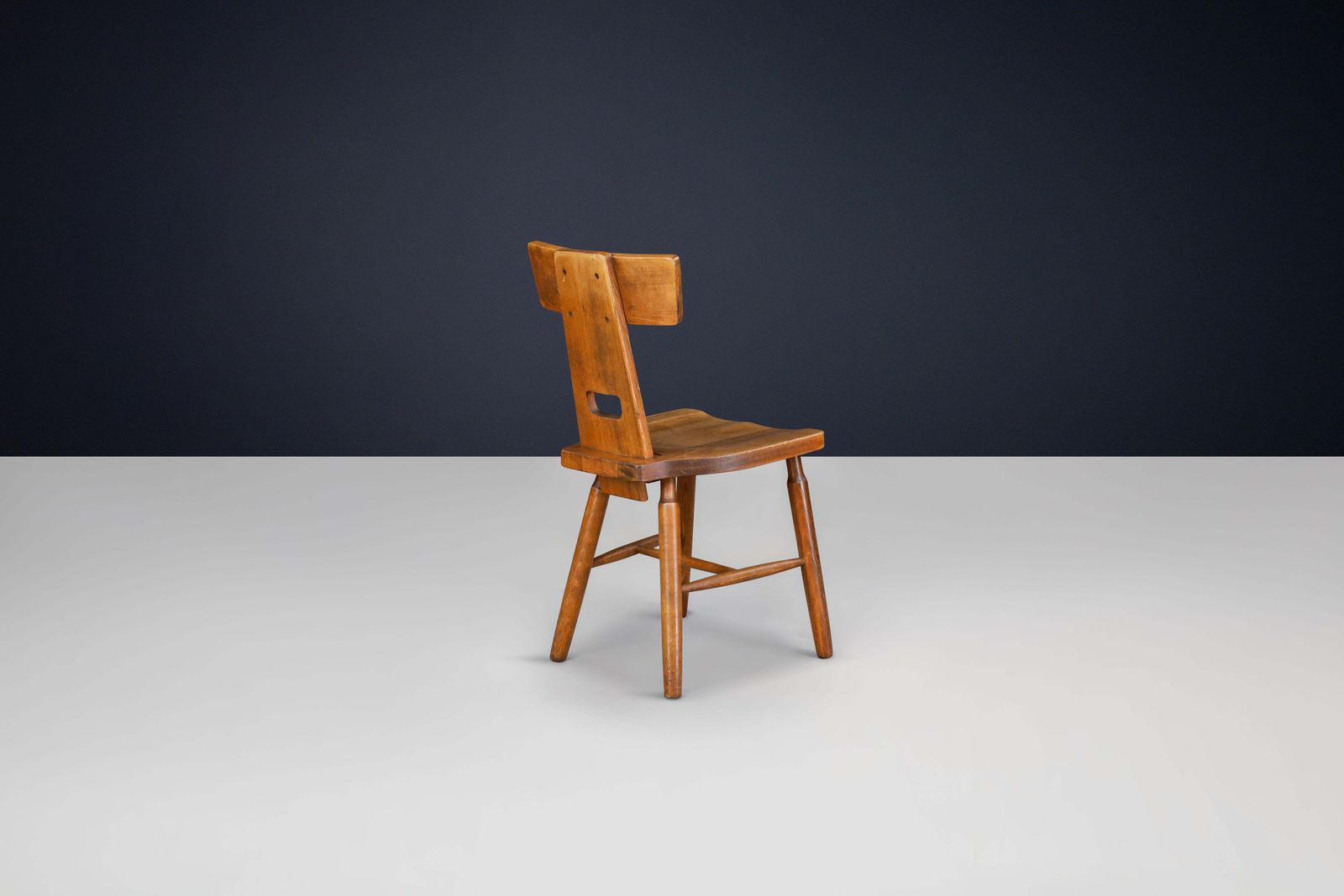 photo buy T Back Oak Dining Chair, France, 1950s – 120 Available