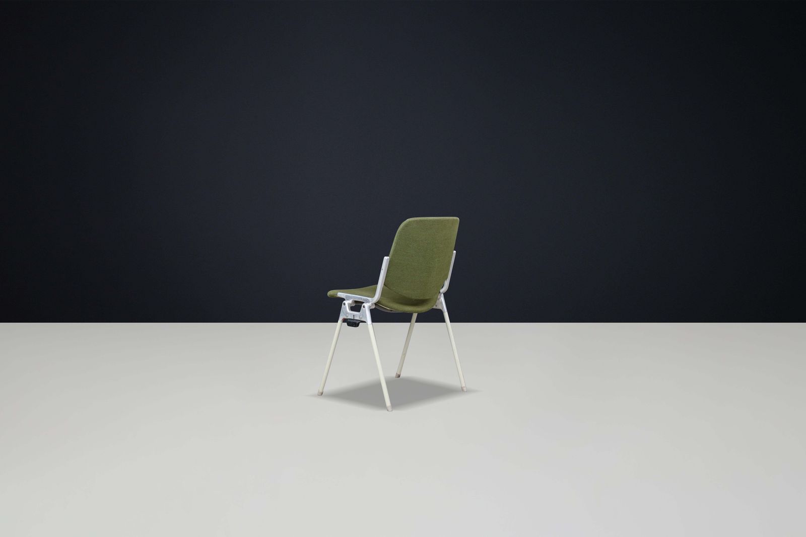 Mid Century Modern Giancarlo Piretti Chairs For Castelli In Forest Green Fabric photo buy