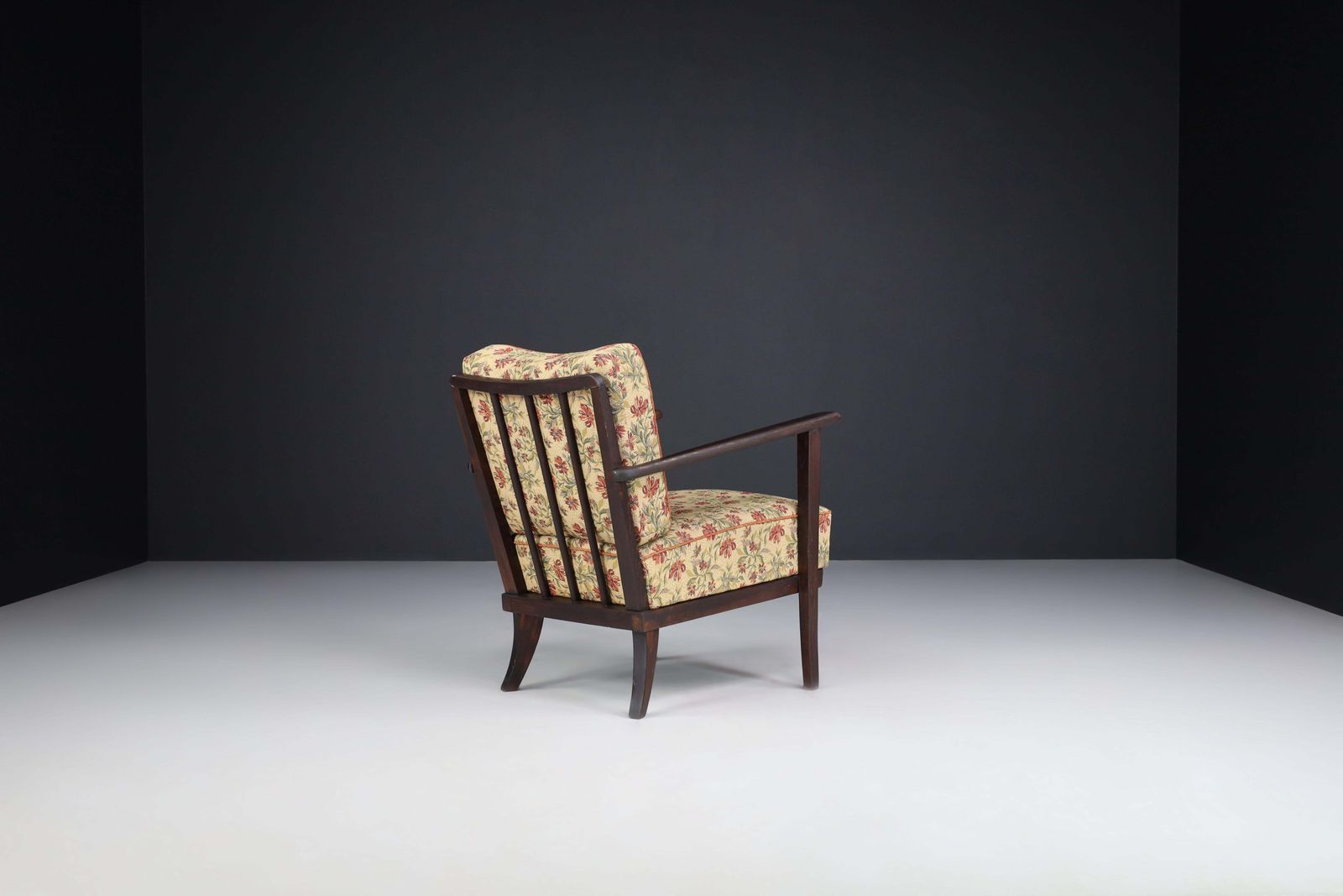 Armchairs With Floral Upholstery, France 1950s photo 2344.0