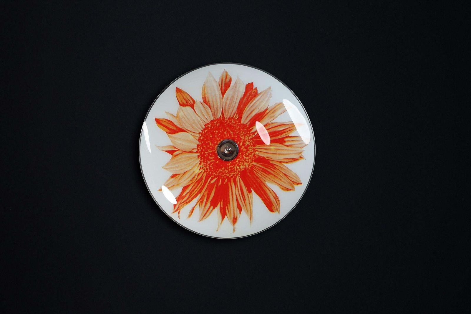 Mid Century Glass Hanging Pendant Or Wall Light Brussels World Expo 1958 (No:8) photo Lighting