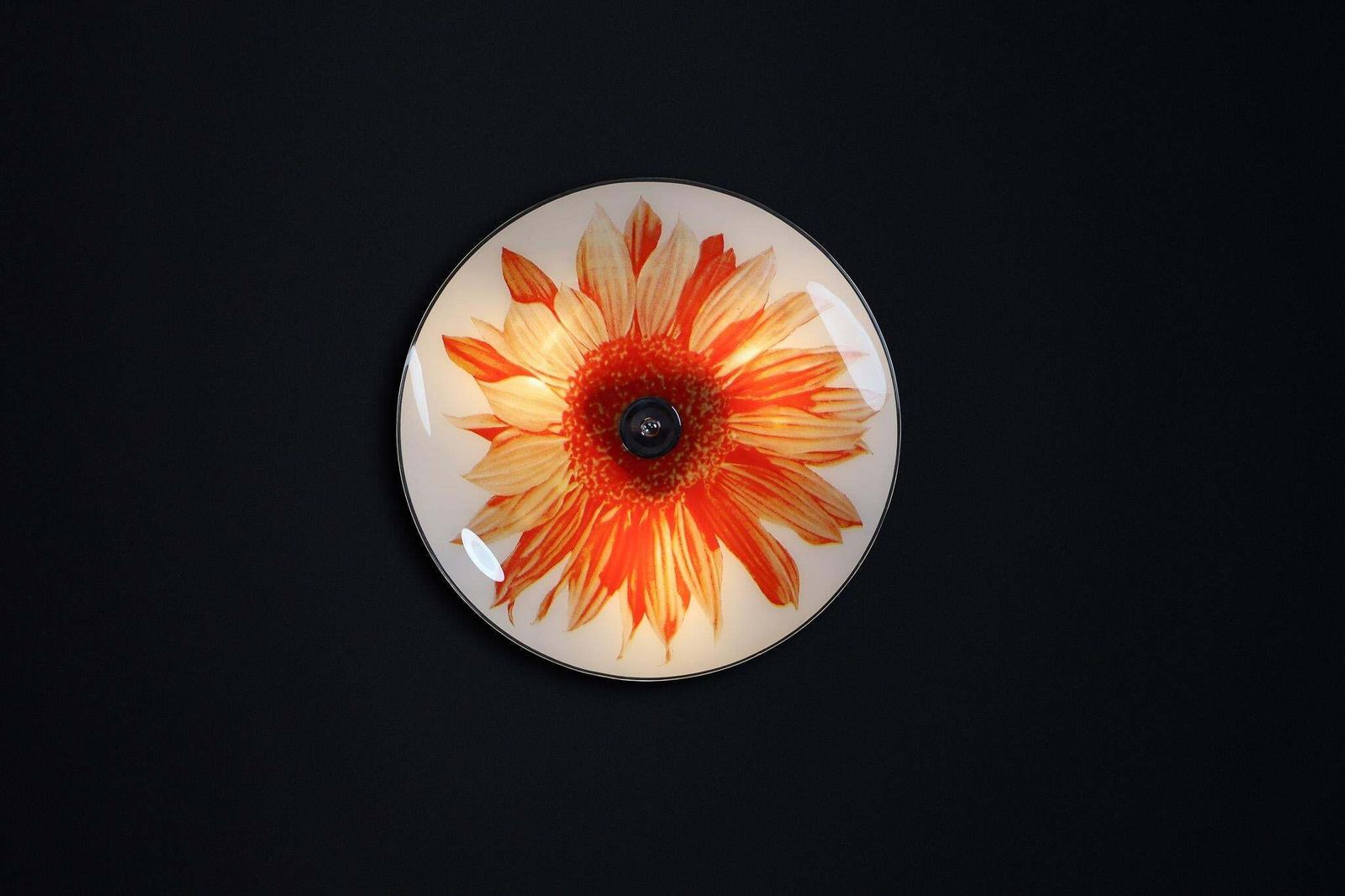 Mid Century Glass Hanging Pendant Or Wall Light Brussels World Expo 1958 (No:8) photo 740.0