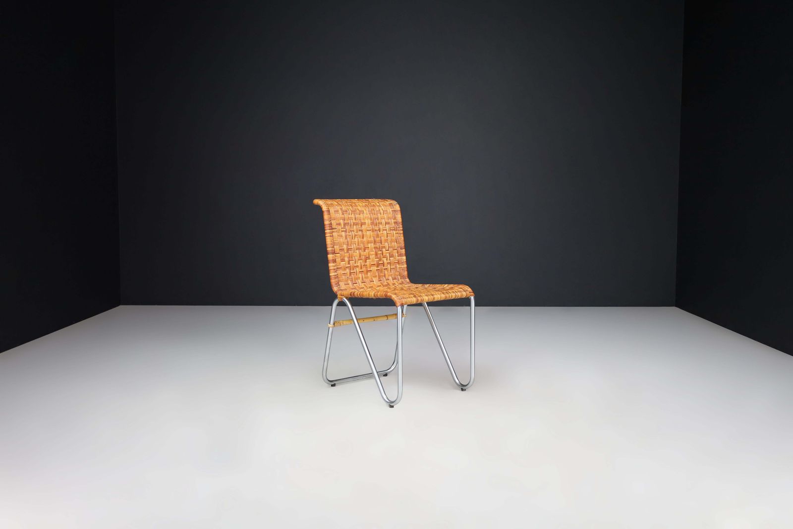 Furniture Bauhaus Diagonal Chairs By Willem Hendrik Gispen For Gispen, The Netherlands photo