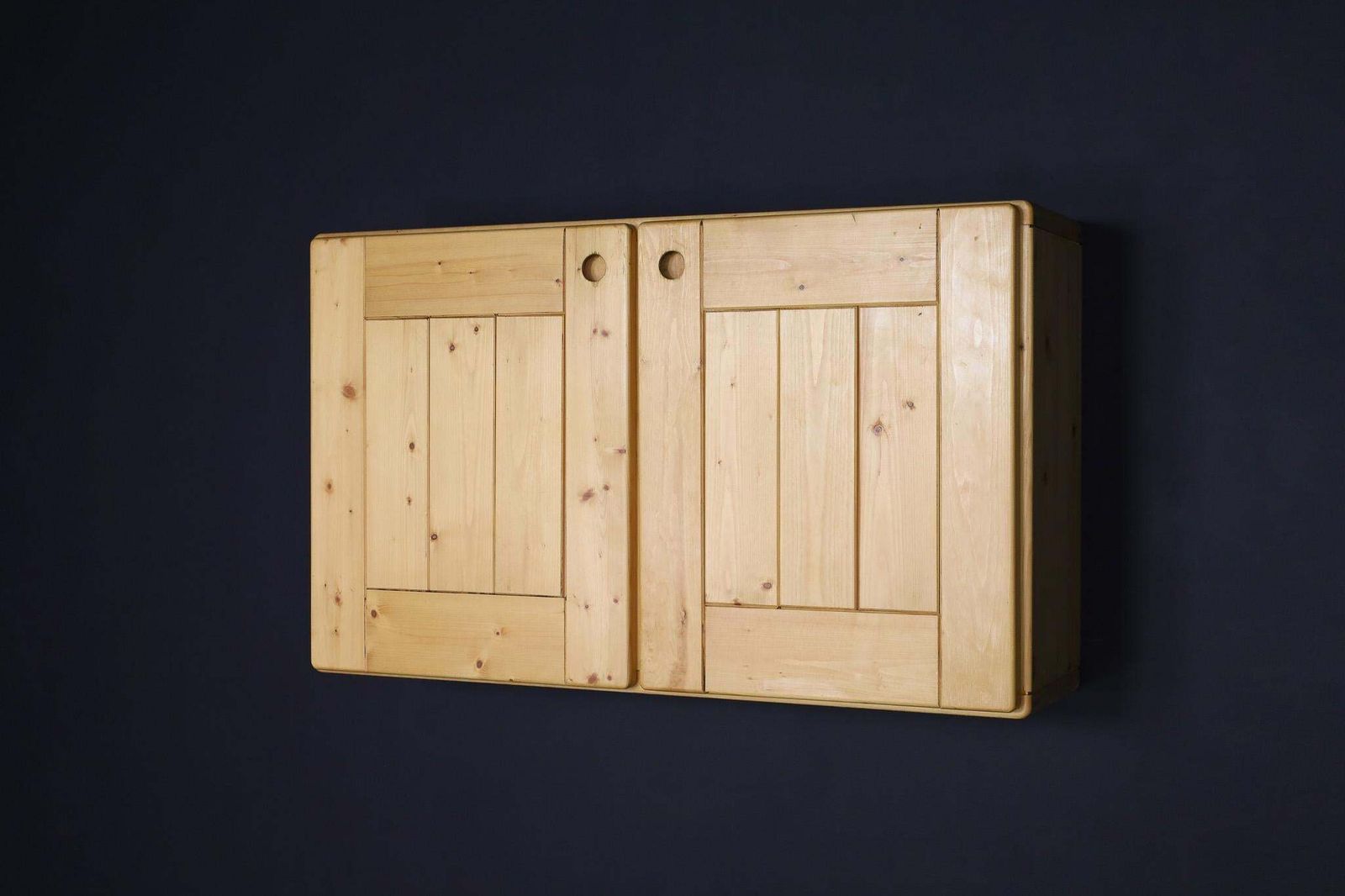 Mid Century Modern Charlotte Perriand Pine Hanging Cupboard For Les Arcs, France photo for sale