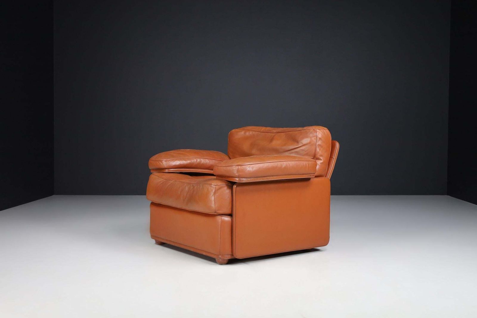 Tito Agnoli For Poltrona Frau Leather Lounge Chairs By, Italy 1970s photo buy