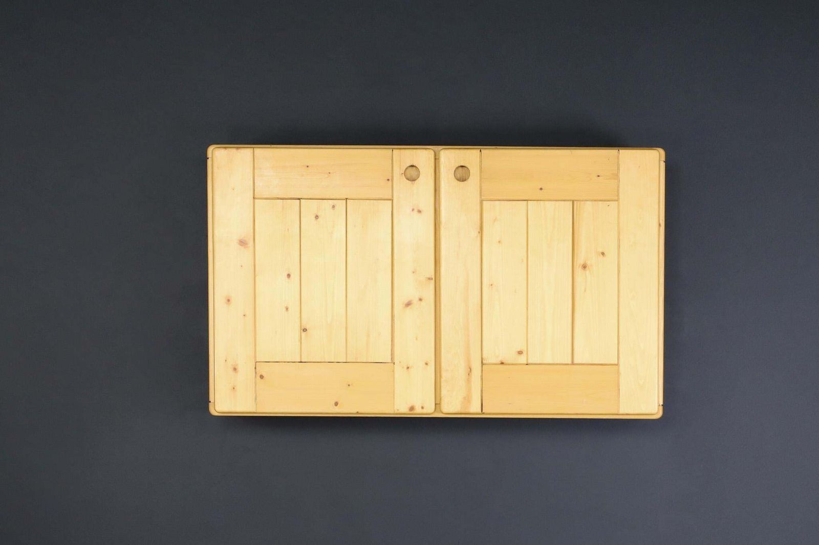 photo for sale Mid Century Modern Charlotte Perriand Pine Hanging Cupboard For Les Arcs, France