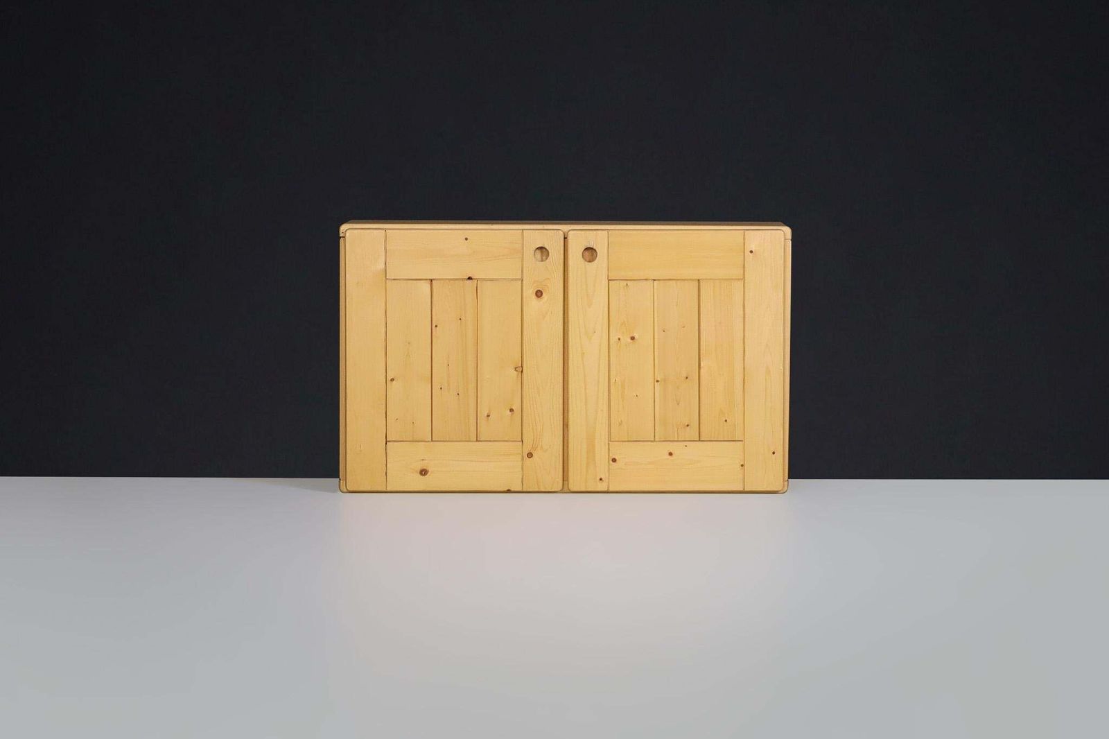 Furniture Mid Century Modern Charlotte Perriand Pine Hanging Cupboard For Les Arcs, France photo