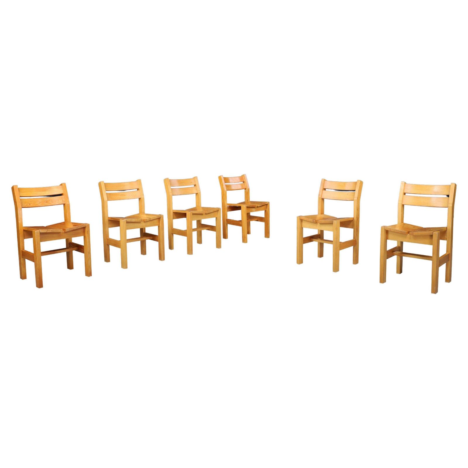Charlotte Perriand Chairs From "La Cascade" At Les Arcs 1600.