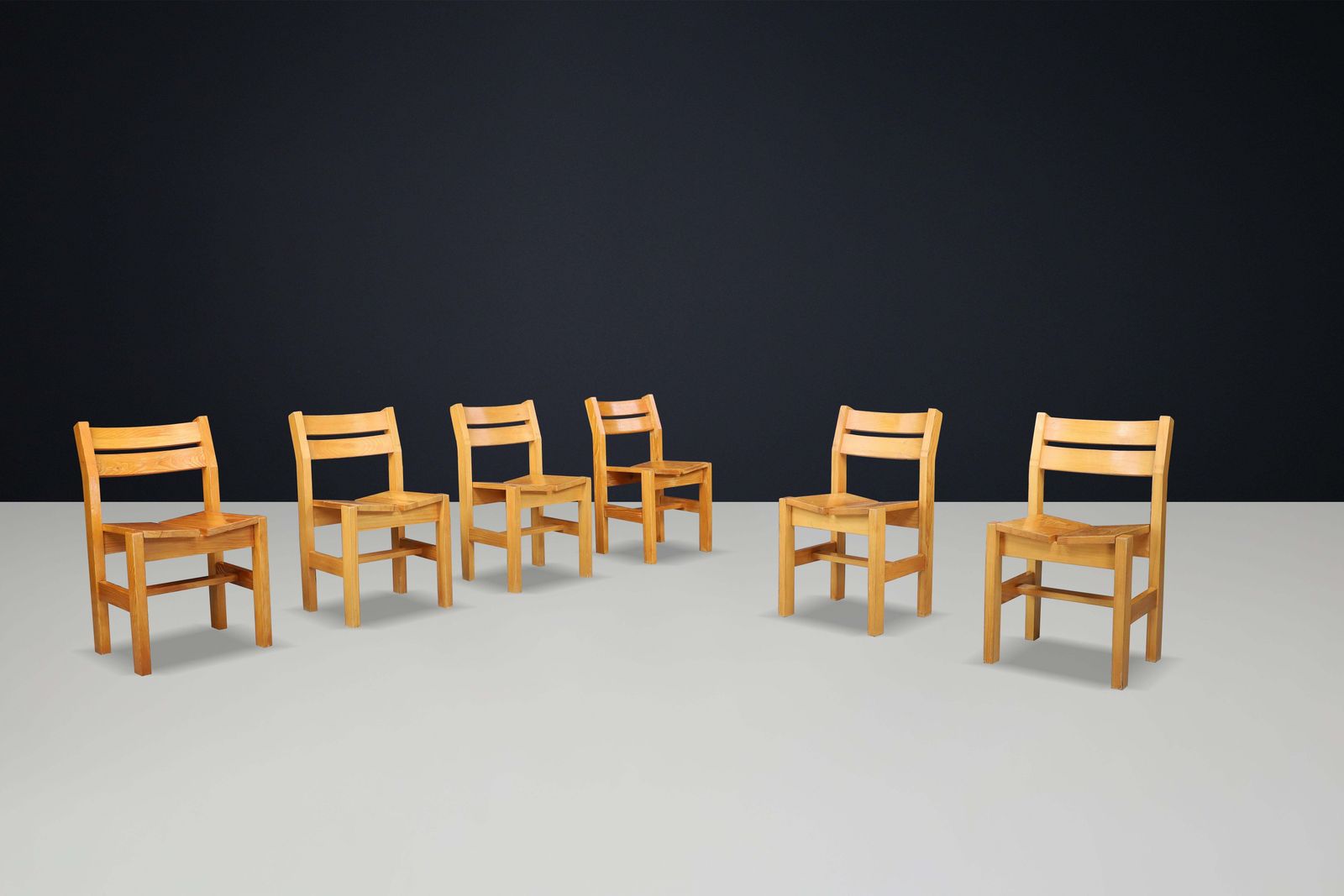 Charlotte Perriand Chairs From "La Cascade" At Les Arcs 1600. photo furniture
