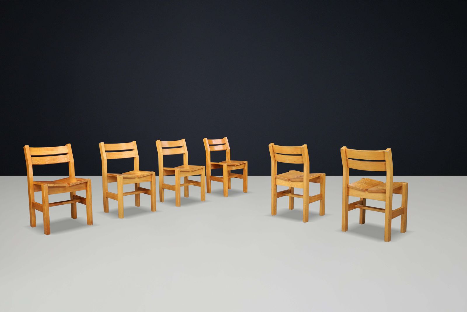 Charlotte Perriand Chairs From "La Cascade" At Les Arcs 1600. photo for sale