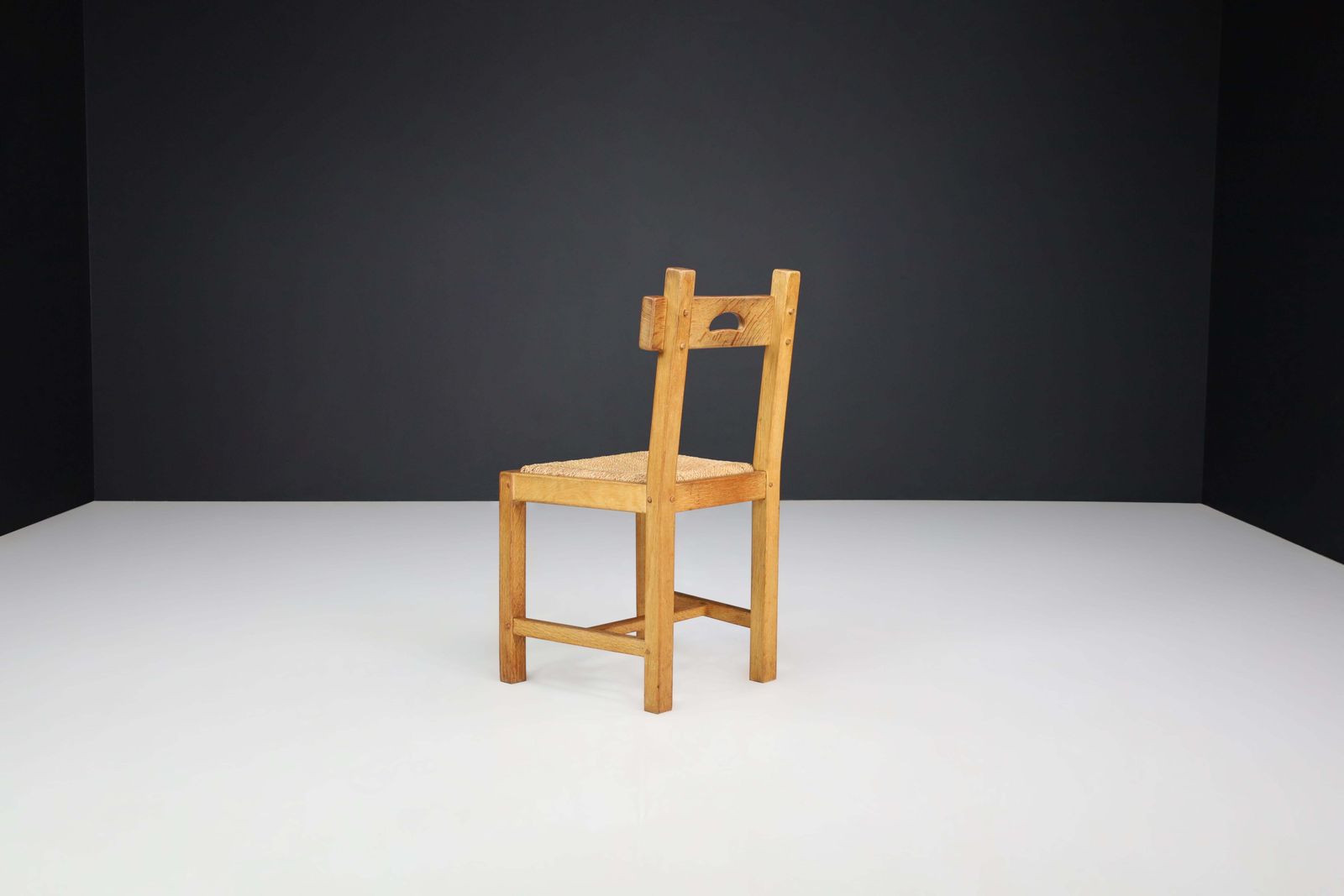 Butralist Dining Chairs In Oak And Rush, France, 1960s photo buy