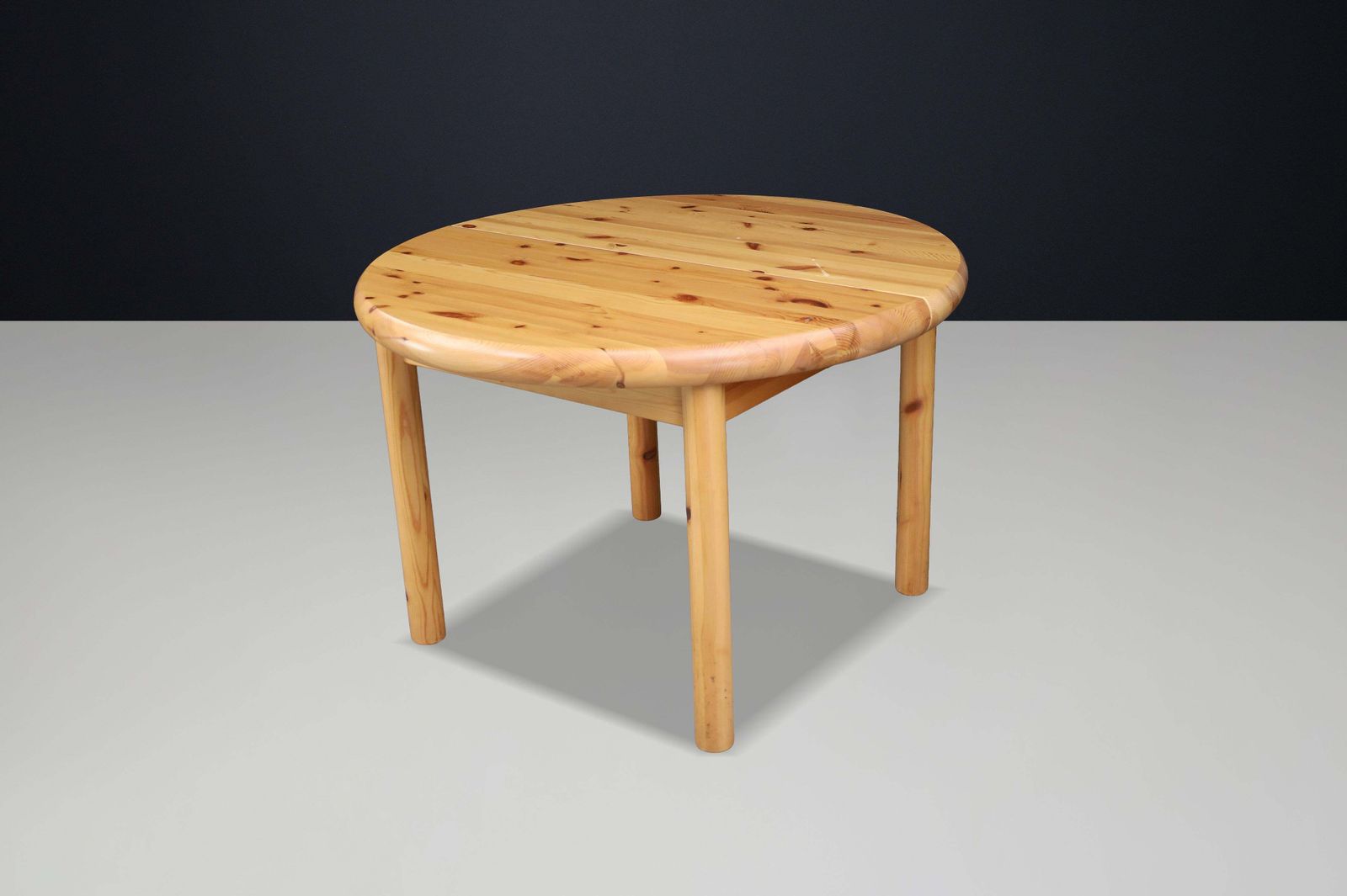 Furniture Rainer Daumiller, Extendable Dining Table, Solid Pine, Denmark, 1970s photo