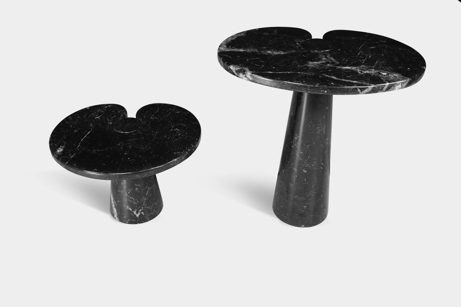Angelo Mangiarotti Nero Marquina Marble Consoles For Skipper Italy 1970 photo furniture