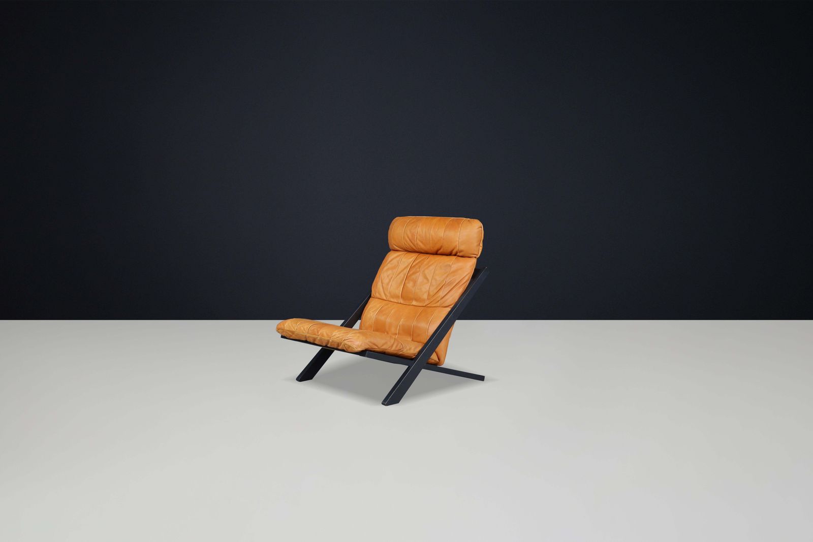 Ueli Berger For De Sede, Lounge Chair, Wood, Cognac Leather, Switzerland, 1970s. photo buy