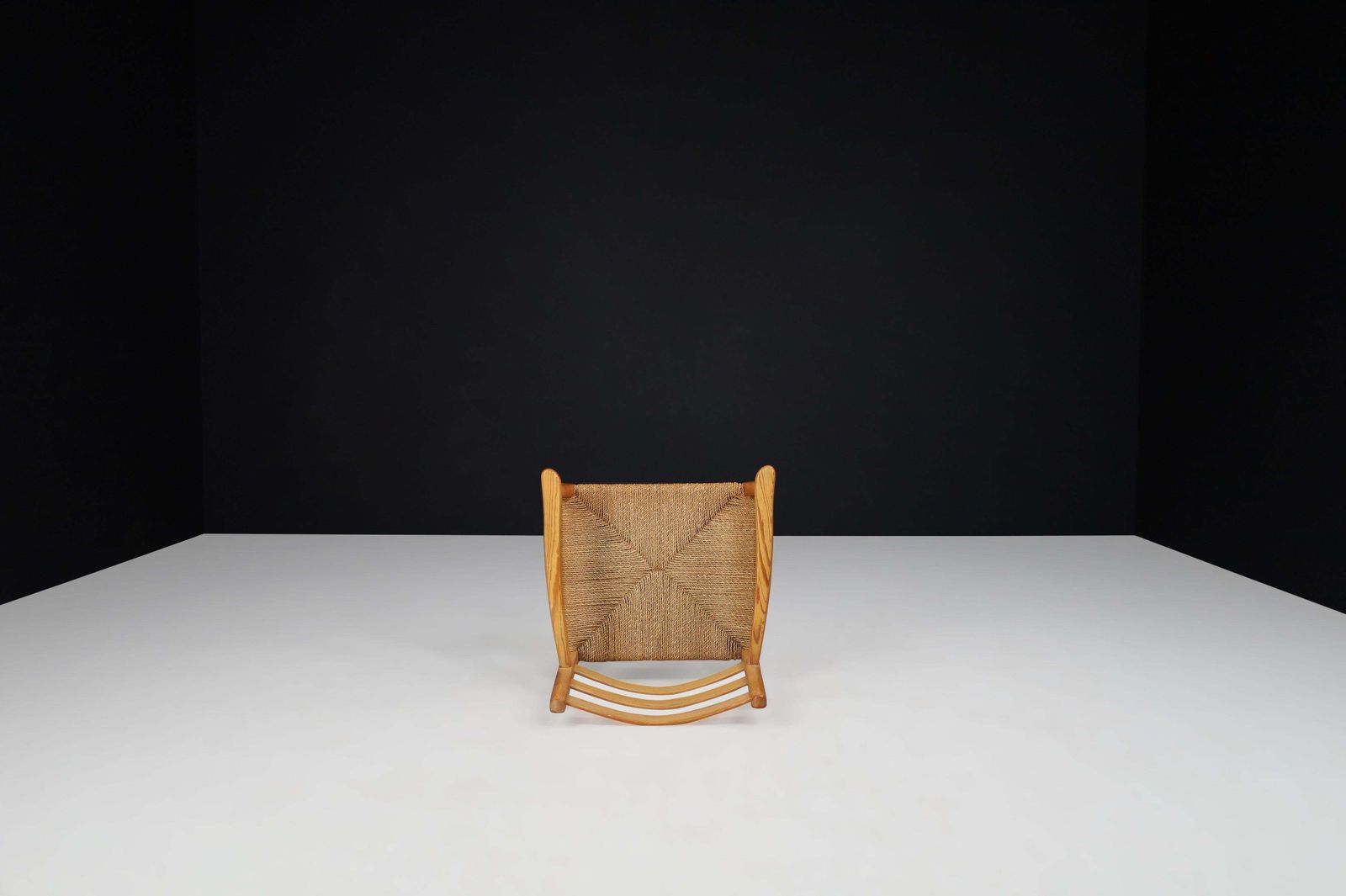 photo furniture Danish Pine And Rope Armchair, 1960s – Nordic Minimalism