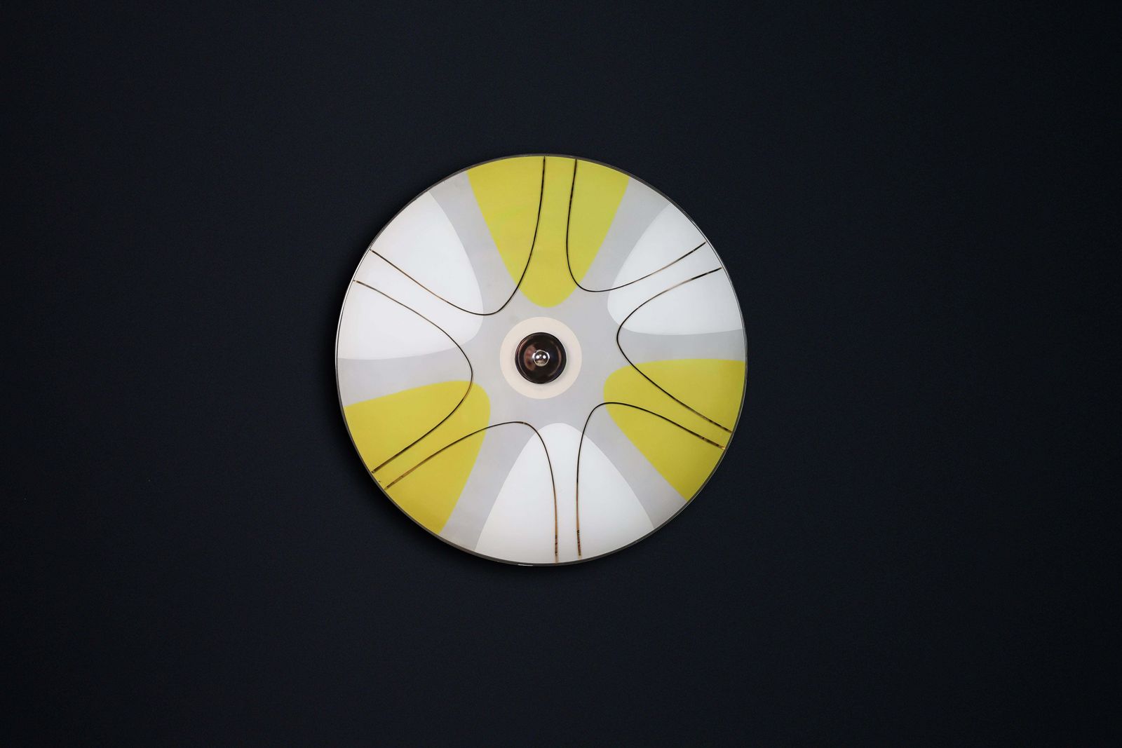 Mid Century Glass Hanging Pendant Or Wall Light Brussels World Expo 1958 (No:2) photo furniture