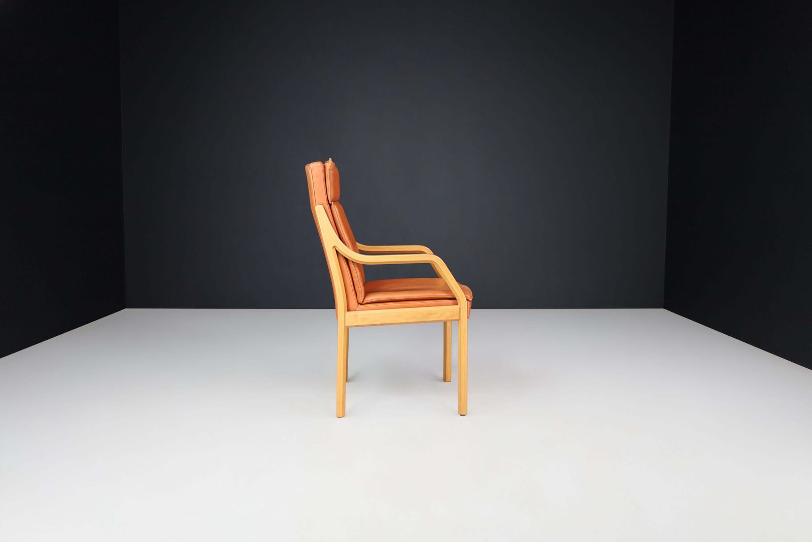 Walter Knoll Set Of 16 Dining Room Chairs In Bentwood And Leather, Germany 1970s photo vinterior