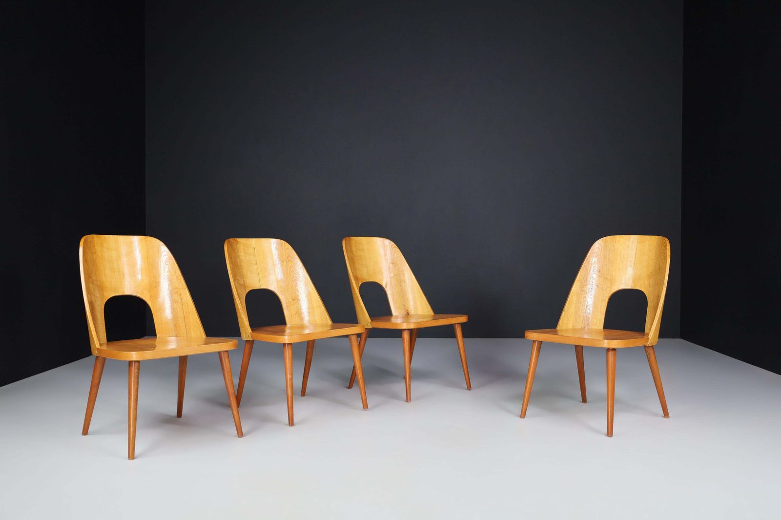 Oswald Haerdtl Set Of Four Easy Chairs, 1950s photo for sale