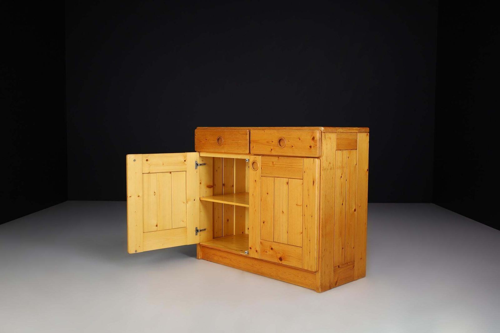 Mid Century Modern Pine Cabinet/Cupboard By Charlotte Perriand For Les Arcs 1970 photo vintage