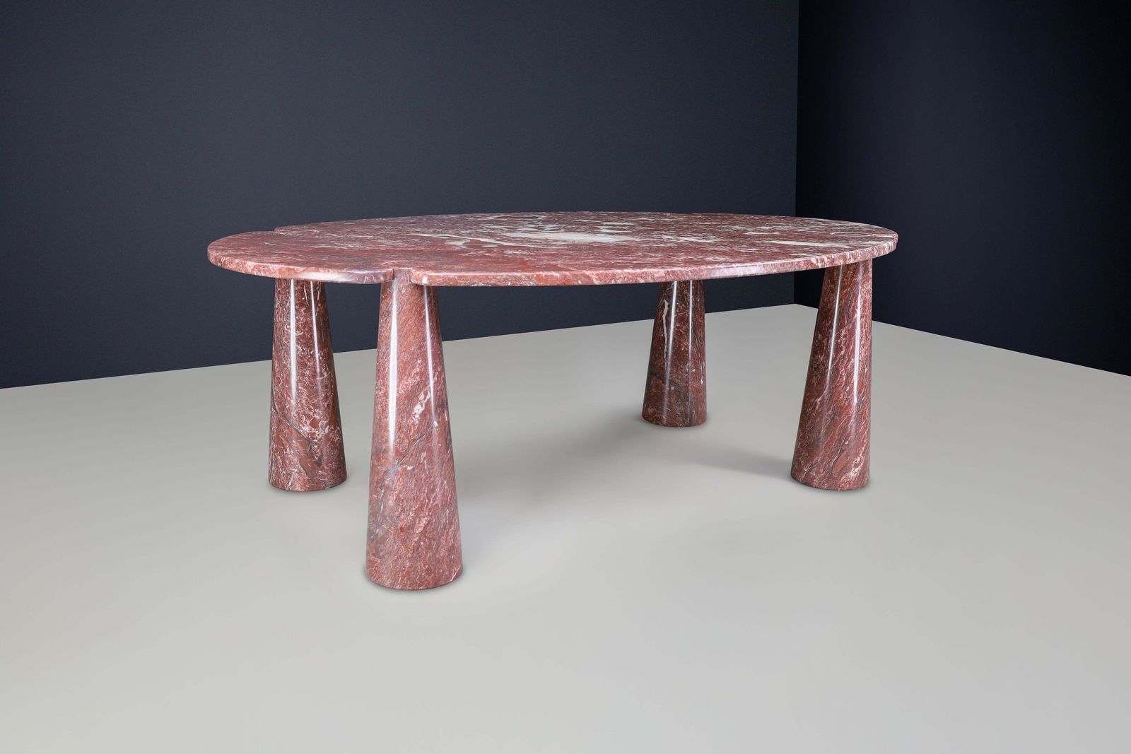 Angelo Mangiarotti For Skipper Rosso Marble "Eros" Dining Table, Italy, 1970s photo Furniture