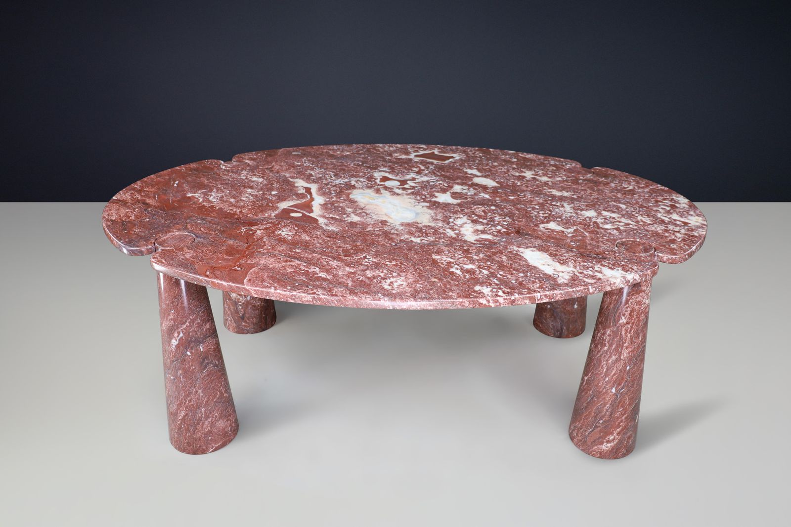Angelo Mangiarotti For Skipper Rosso Marble "Eros" Dining Table, Italy, 1970s photo buy
