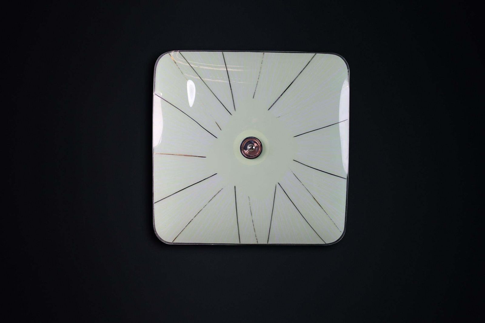 Mid Century Glass Hanging Pendant Or Wall Light Brussels World Expo 1958 (No31) photo Lighting
