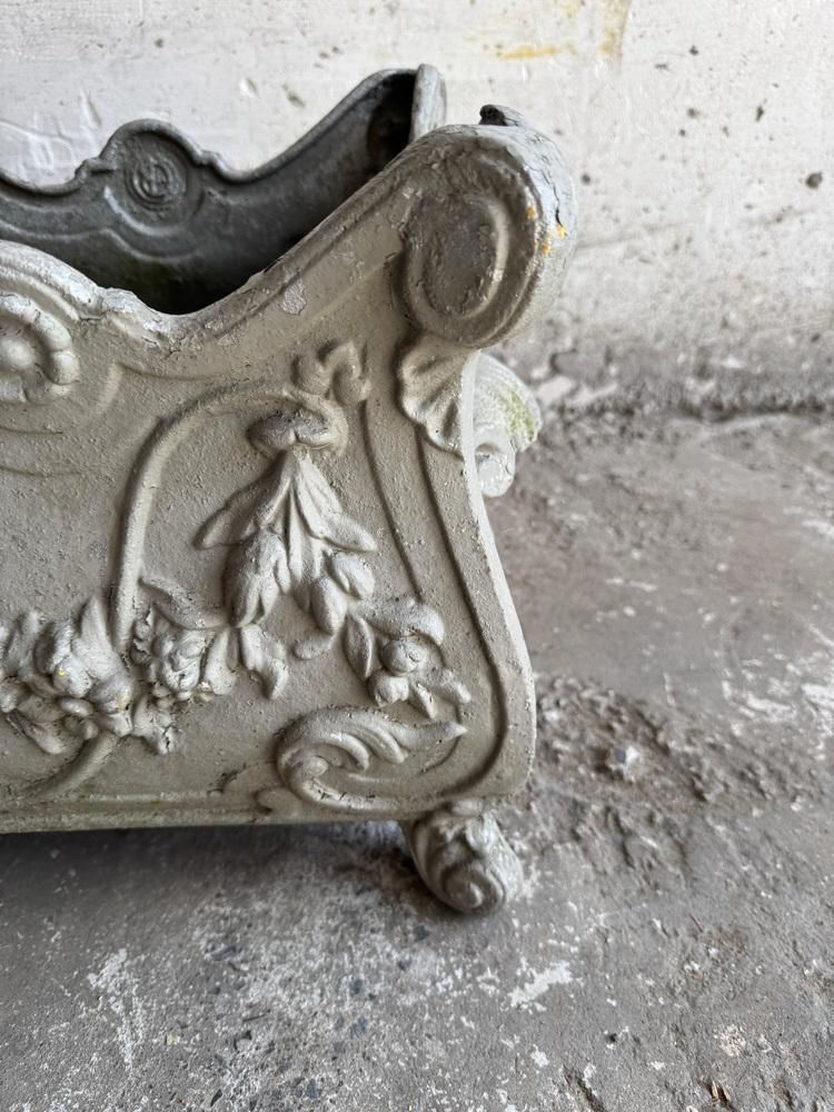 Antique French Jardinière In Cast Iron photo Garden Decor