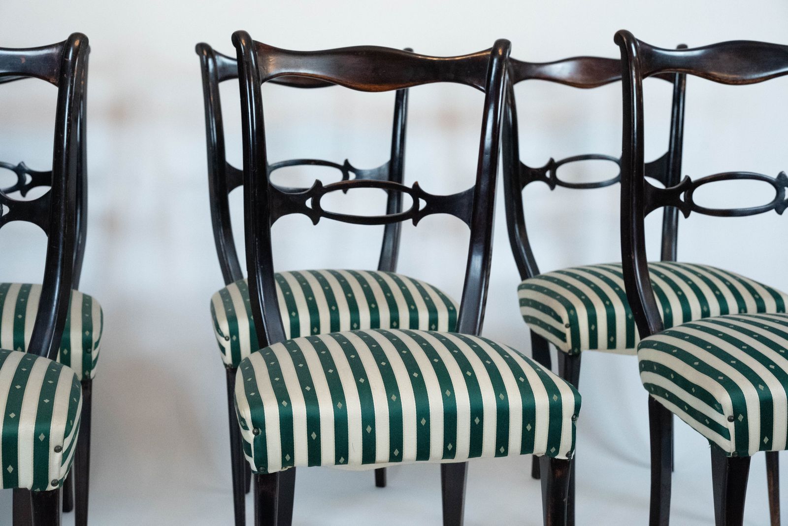 Mid Century Set Of Six Dining Chairs Attributed To Paolo Buffa. Italy 1950s photo 1690.0
